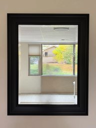 Black Wood Framed Wall Mirror
