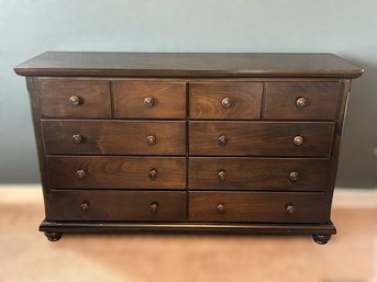 Beautiful Rich Brown Hillbrook 8 Drawer Solid Wood Dresser