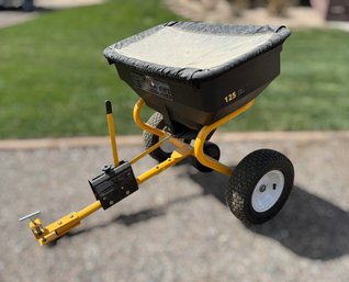 Yardworks 125 Lb Capacity Tow-behind Broadcast Spreader