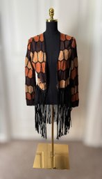 Scully Women's Patchwork Genuine Leather Suede & Crochet Fringe Jacket - Size M