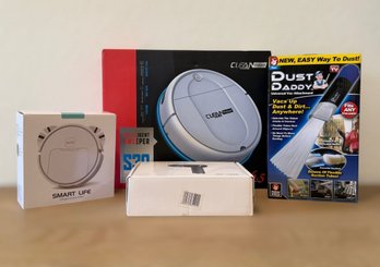 Clean Robot S30 Vacuum Sweeper, Smart Life Robot, Dust Daddy Vacuum Attachment & Tool Lot