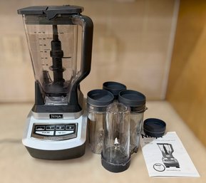 Ninja Professional 9 Cup Blender W/ Single Serve Model BL740 Including Single Serve To-go Cups