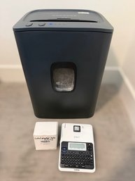 Home Office Bundle Featuring Royal 18MC 18-Sheet Shredder & Brother P-Touch Label Maker