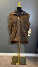 Men's Outback Trading Co. Bronze Sawbuck Oilskin Vest - Size L