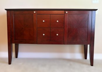 Traditional Cherry-Finish Sideboard / Buffet With 2 Drawers & 2 Cabinets