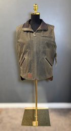 Men's Outback Trading Co. Sage Green Sawbuck Oilskin Vest - Size M