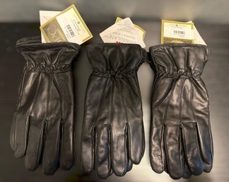 3 Pairs Of Mens Size L/XL Genuine Black Leather Thinsulate Gloves