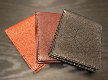 Handsome Lot Of Craftsman In Leather Black And Brown RFID Wallets - Lot 11