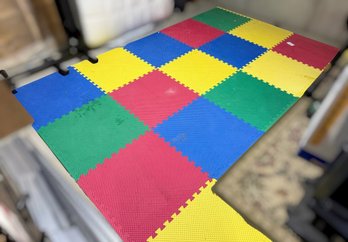 Large Collection Of Interlocking EVA Foam Floor Exercise Mats With Storage Bags