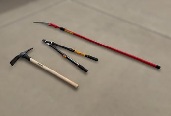 Landscaping Tree Trimmer, Loppers And Pickaxe