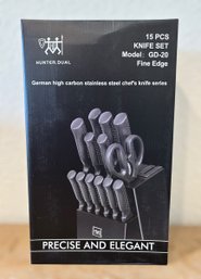 Hunter.Dual Hundop 15 Piece German High Carbon Stainless Steel Chefs Knife Set Model GD-20 - 2 Of 4