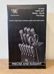 Hunter.Dual Hundop 15 Piece German High Carbon Stainless Steel Chefs Knife Set Model GD-20 - 4 Of 4