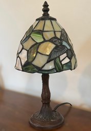 Beautiful Tiffany Style Hummingbird Table Lamp