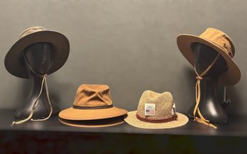 Outdoor Hat Collection Featuring Outback Trading Co Hats, Estes Park Seagrass Pinch Hat & Conner Rain Hat