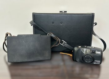 Vintage Yashica Super 600 Electro Film Camera Complete With Case And Accessories, Polaroid Land Camera & More