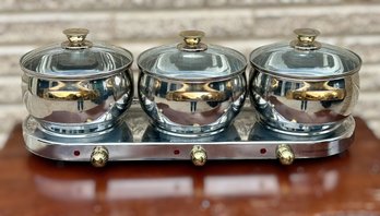 Cuisine Command Performance Triple Burner Buffet Set