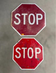 Traffic Stop Signs - Set Of 2
