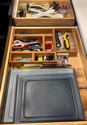 Everyday Kitchen And Household Collection Featuring Cutting Boards, Cooking Utensils And Bamboo Organizers