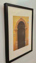 Framed Photograph - 'Yellow Wall, Brown Door' By Artist Patrick Brancaccio