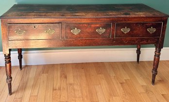 Antique Georgian Style Low Dresser Base/Side Board