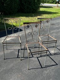 Lot Of 3 Vintage Metal Chair Frames