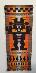 Vintage Hand-Woven Tapestry From  Ecuador