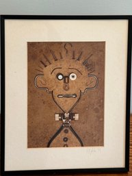 Framed Photograph Of Nuts And Bolts Man
