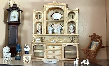 Dollhouse Collection Of 22 Miniature Pieces With A Circa 1800's Theme