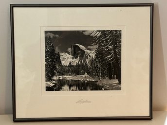 Framed Print Of 'Half Dome' - Yosemite National Park By Ansel Adams
