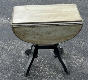 Hand Painted Drop Leaf Side Table 2 Of 2