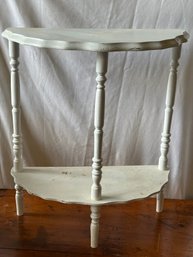 Half Moon Wooden Side Table