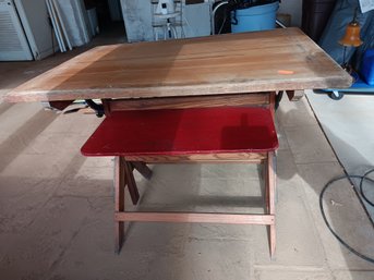 Vintage Drafting Table 42'W X 34'T X 31'D