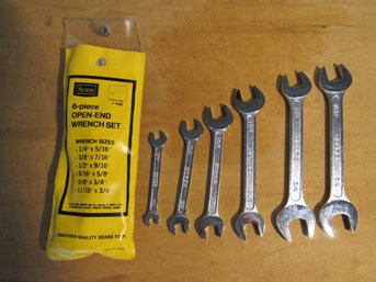 Sears 6 Piece Open End Wrench Set