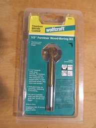 Wolfcraft 1/2' Forstner Wood Boring Bit New