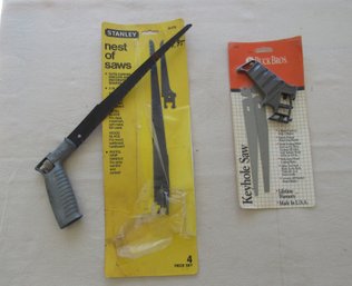 Buck Bros Keyhole Saw, Stanley Nest Of Saws