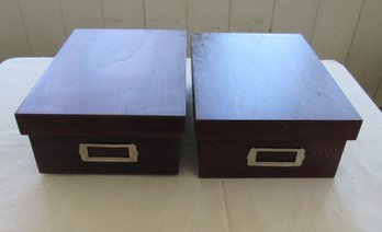 2 Wooden Boxes 12'L X 8 3/4'w