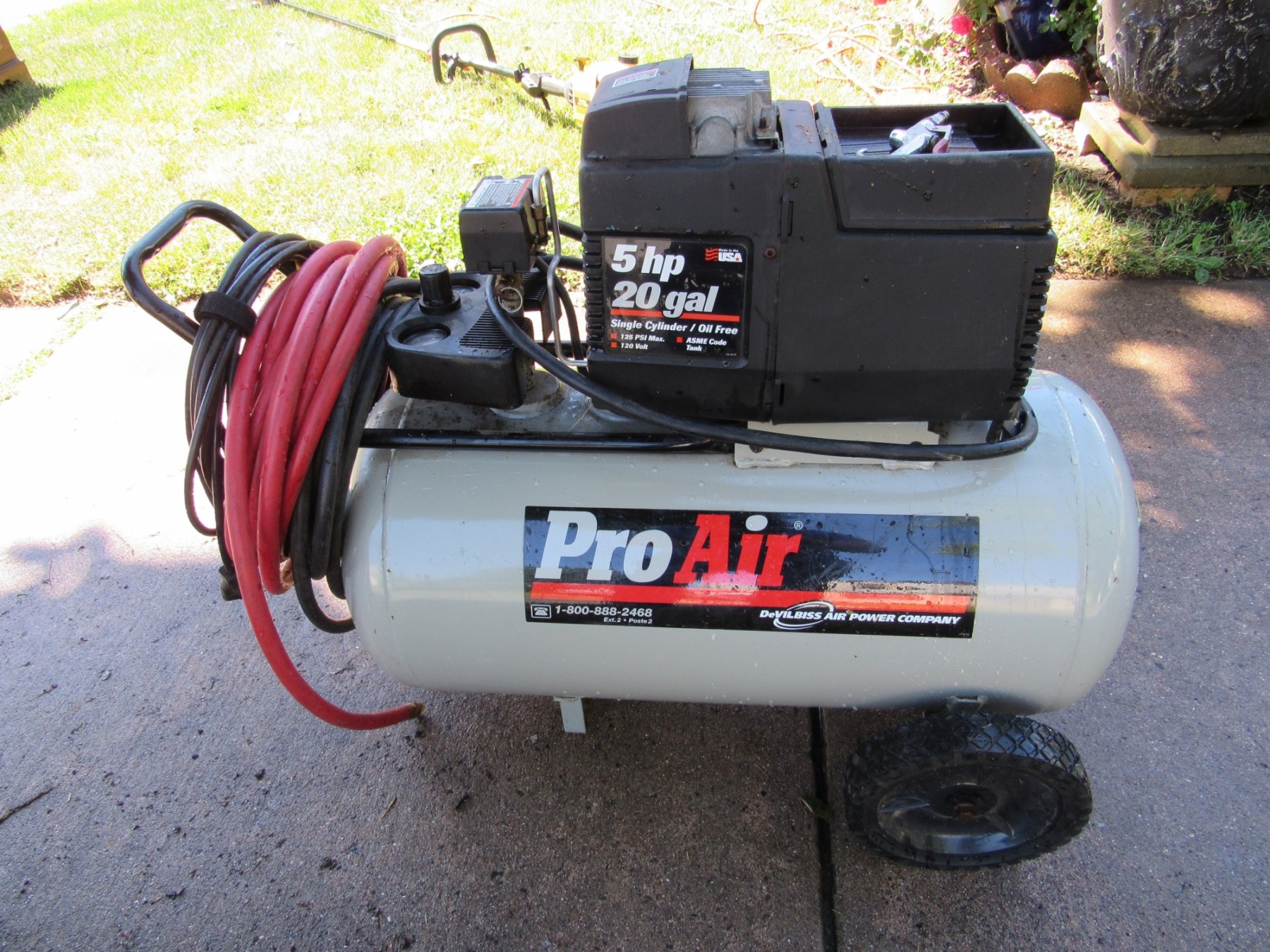 Devilbliss Prf 5020-wk Air Compressor Pro Air 5 HP 20 Gal Single  display picture 1
