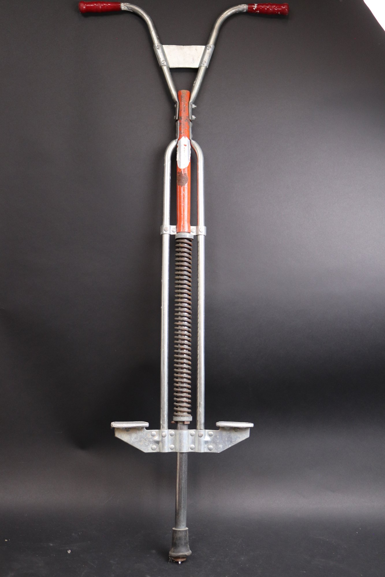 Vintage 1960s Metal Pogo Stick Retro Sears Roebuck Toy, Atomic Era  display picture 1