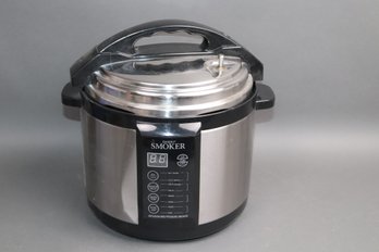Emson Infusion BBQ Pressure Smoker  7-in-1 Electric Cooker  Smoke, Steam & Sear  Stainless Steel
