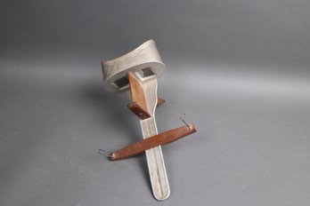 Antique 1895 The Perfecscope Cast Aluminum & Wood Stereoscope Viewer  Patented, Rare Find