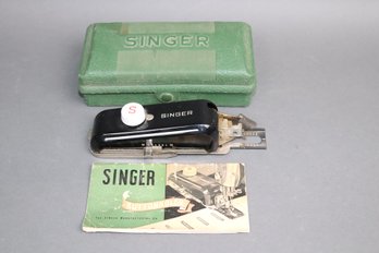 Singer Buttonholer Attachment With Case & Manual