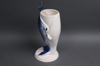 Vintage 1960s Space Needle Whale Mug  Seattle Souvenir Ceramic Tumbler  Glass Stirrer  USA Made