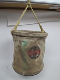 Tallman Canvas Tool Bucket  Heavy-Duty Industrial Tool Carrier