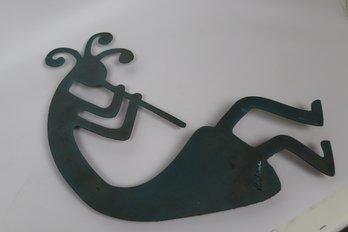 Kokopelli Metal Wall Art Sculpture  Cultural Icon And Storyteller Motif