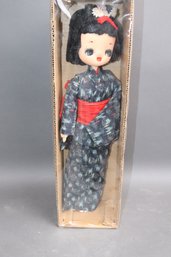 Vintage Japanese Kimono Doll In Original Box