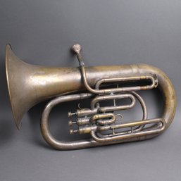Antique 4-Valve Alto Horn  J.W. Jenkins Sons Music Co.  Kansas City Brass Band Instrument