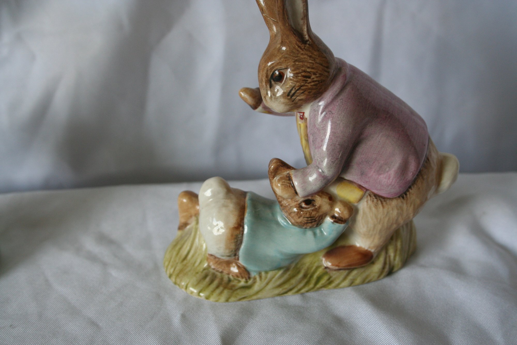 Beswick Beatrix Potter Mr Benjamin Bunny & Peter Rabbit Figure #1766 ...