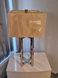 (BV29) Modern Trend Light With Polished Chrome Incandescent Table Lamp