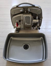 (BV39) Vintage Paillard Bolex 18-5 8mm Film Projector Encased In A Silver Aluminum Protective Hard Case