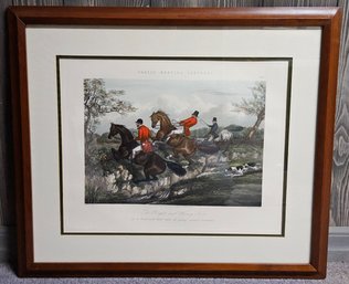 (8) Vintage Fox Hunt Print Titled 'The Right And Wrong Sort' From Forest's Hunting Sketches Series